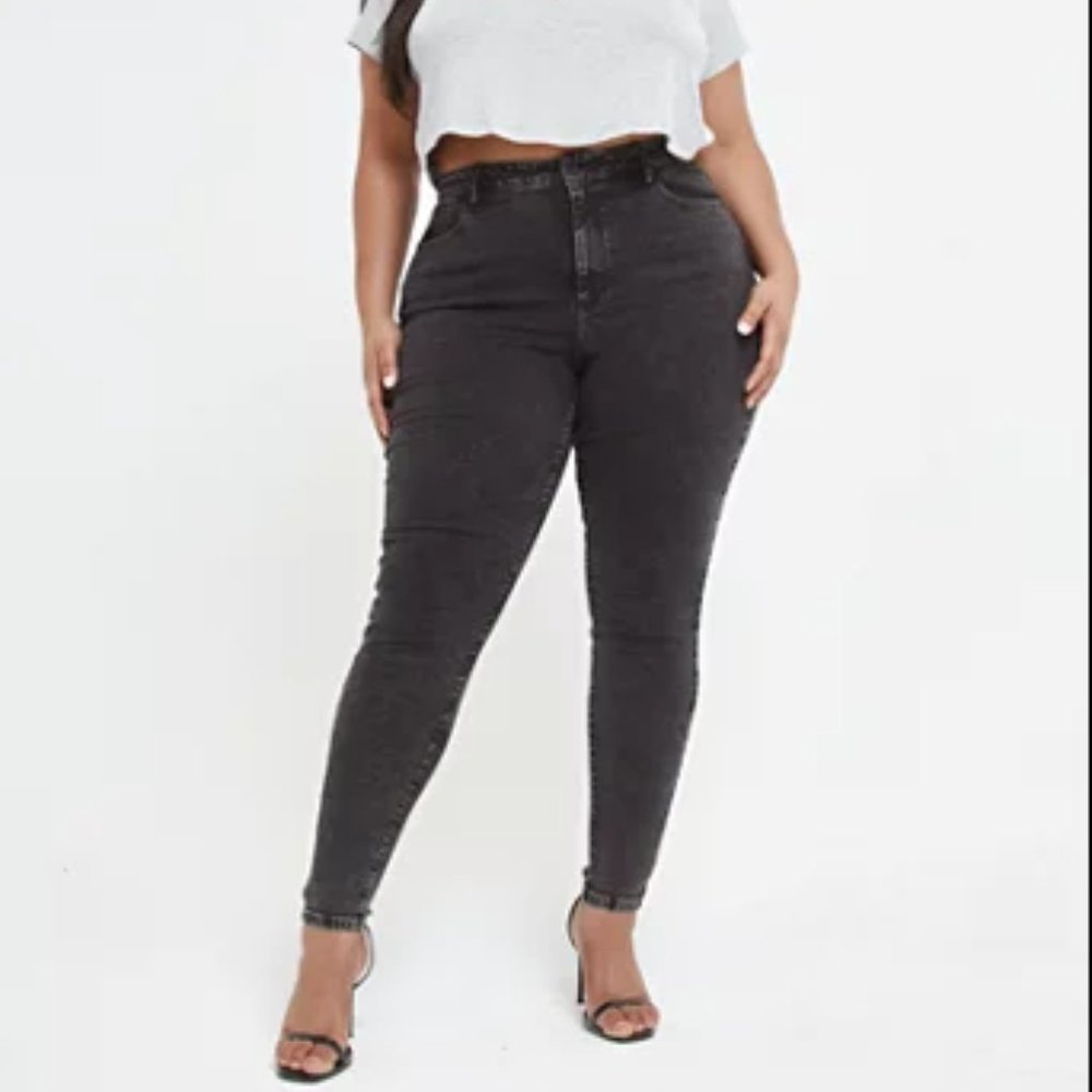#4❤️ NWT FTF BLACK HIGH RISE SUPER SKINNY JEANS